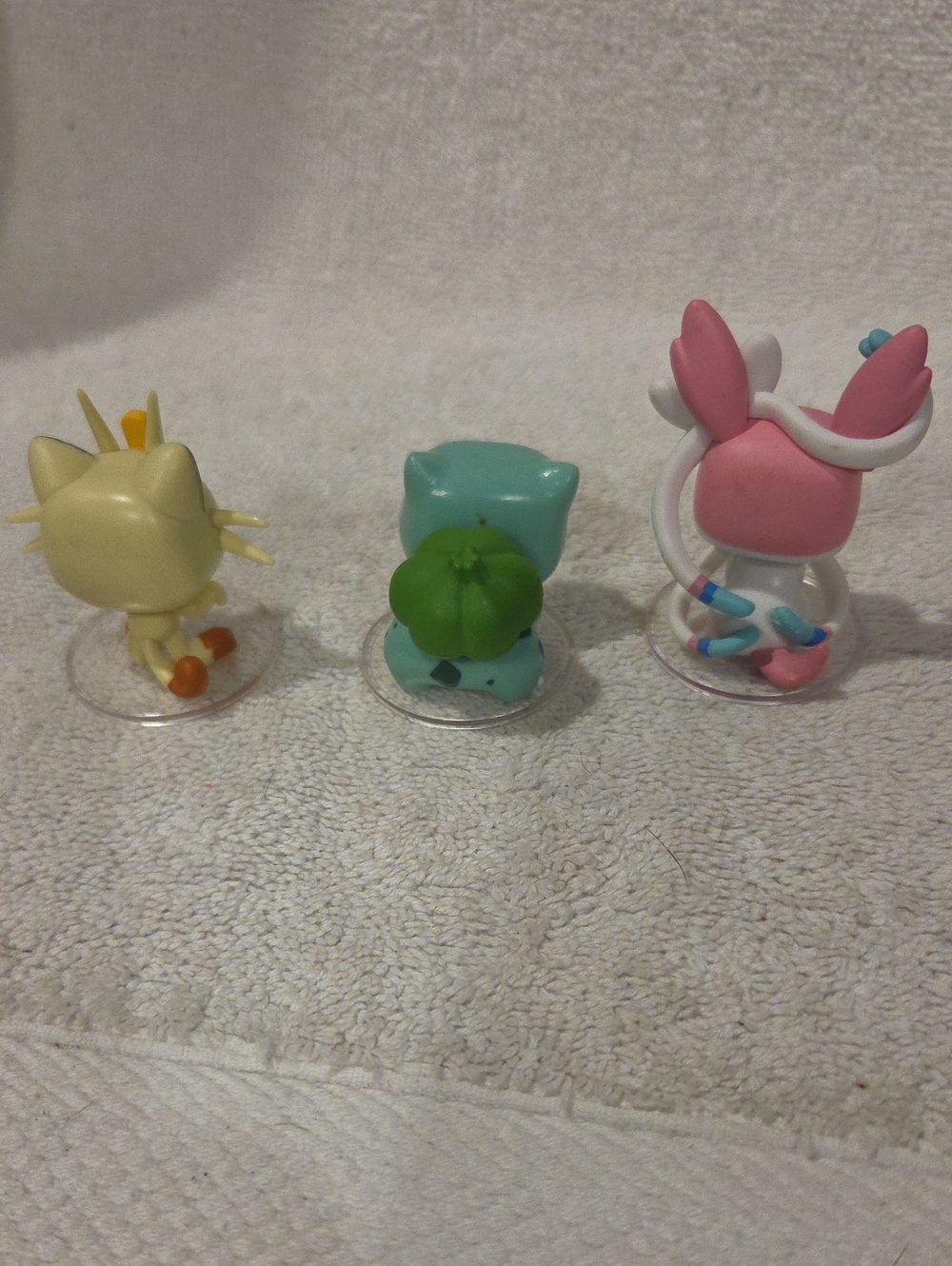 POKEMON FUNKO MINIATURES SYLVEON, BULBASAUR,  AND MEOWTH - Picture 2 of 2